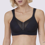 Harmony black underwire sports bra and brief