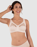 Naturana Wide Strap Soft Cup Wirefree Light Beige