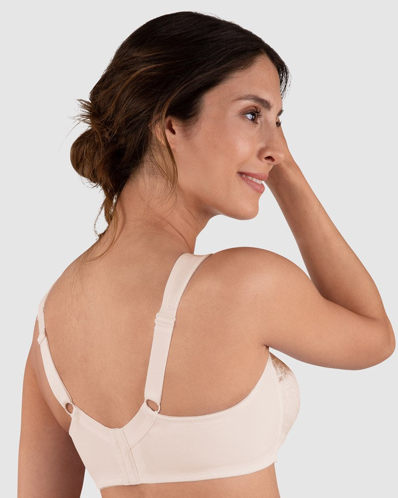 Naturana Wide Strap Soft Cup Wirefree Light Beige