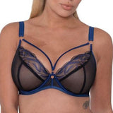 Submission Plunge Bra black and blue