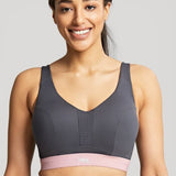 Panache Sports Wired Non Padded Sports Bra Charcoal