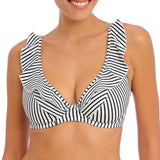 Jewel Cove Uw High Apex Bikini Stripe Black