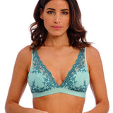 Wacoal Embrace Lace Soft Cup Bralette Eggshell Blue