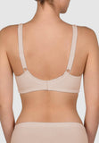 Naturana Wide Strap Full Coverage Wirefree Cotton Bra Beige