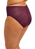 Purple high-waisted underwear on a white background