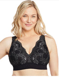 Glamorise Bramour Lexington Lace Bralette Black