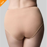 Beige shapewear on a gray background