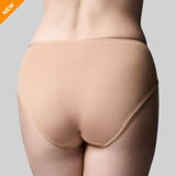 Beige underwear on a gray background