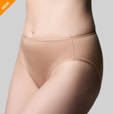 Beige underwear on a gray background with 'NEW' label.