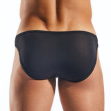 Black men's underwear on a white background
