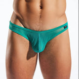 Teal men's underwear on a white background