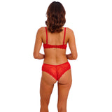 Wacoal Embrace Lace Plunge Bra Equestrian Red