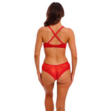 Wacoal Embrace Lace Plunge Bra Equestrian Red