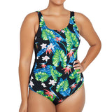 Genevieve Pin Tuck Side Panel Swimsuit Paradise