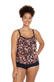 Genevieve Blouson Top Tankini Autumn Falls