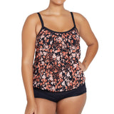 Genevieve Blouson Top Tankini Autumn Falls