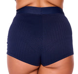 Genevieve Not So Short Shorts Chevron Jaquard