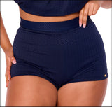 Genevieve Not So Short Shorts Chevron Jaquard