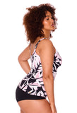 Genevieve Scoop Neck Tankini Blush Palms