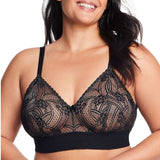 Glamorise Bramour Gramercy Luxe Lace Bralette Black