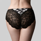 The Knicker Precision Lace Hi Cut Brief Italian Romance