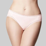 The Knicker Cotton Classic Bikini Brief Tea Rose Pink