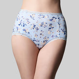 The Knicker Classic Cotton Full Brief Skyblue Pansy