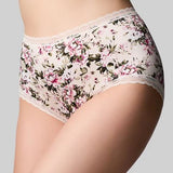 The Knicker Cotton Classic Full Brief Heirloom Rose