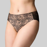 The Knicker Precision Lace Hi Cut Brief Lace Romance