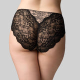 The Knicker Precision Lace Hi Cut Brief Lace Romance