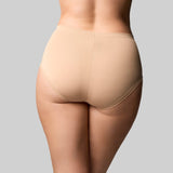 The Knicker Bamboo & Lace Full Brief Nude