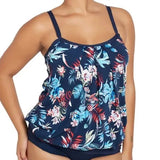 Genevieve Blouson Top Tankini Botanica