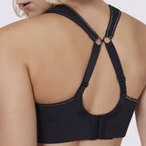 Harmony black underwire sports bra j hook