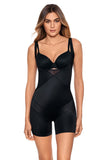 Tummy Tuck Long Leg Torsette Black