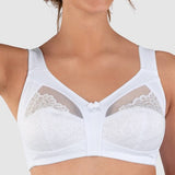 Naturana Wide Strap Soft Cup Wirefree White