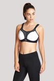 Panache White and Black Wirefree sports bra