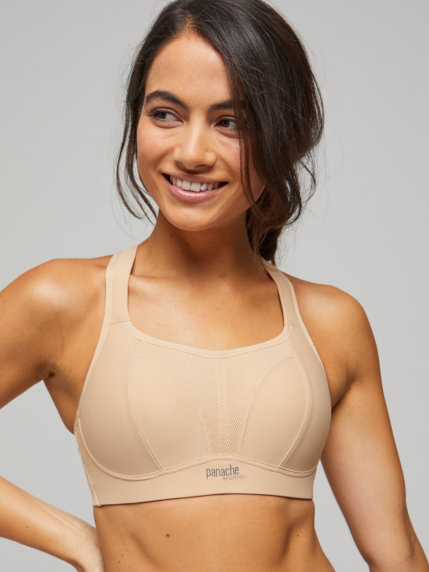 Non-Wired Sports Bra Charcoal- 7341