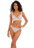 Signature Plunge Bra White