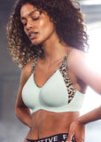 Sonic Moulded Sports Bra Pure Leopard Aqua