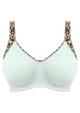 Sonic Moulded Sports Bra Pure Leopard Aqua