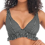 Check In Uw High Apex Bikini Top Monochrome