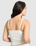 Agathe Ribbed V Neck Camisole White