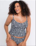 Curvy Kate Sundown Tankini Black & White