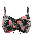 Dark Tropics Underwire Bikini Top Black