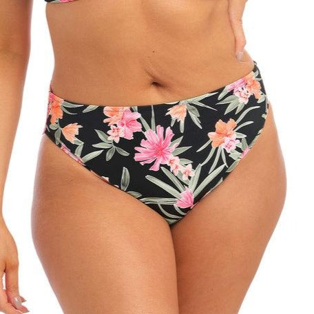 Dark Tropics UW Plunge Bikini Black