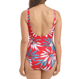 Santos Beach underwire swimsuit Pomegranate