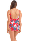 Santos Beach underwire swimsuit Pomegranate