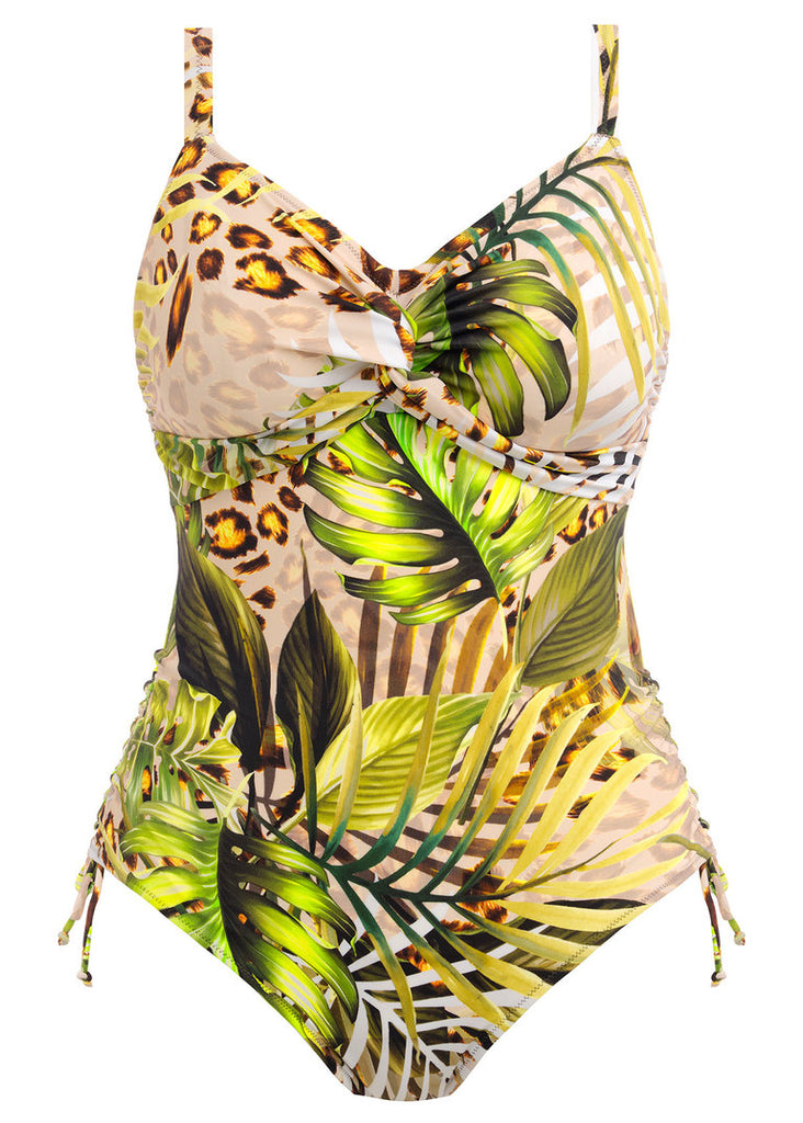 Twist Front Swimsuit Kabini Oasis | Fantasie | Rubenesque Lingerie