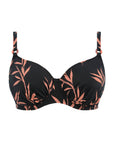 Luna Bay Uw Gathered Full Cup Bikini Top Black