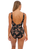 Luna Bay Uw Plunge Swimsuit Lacquered Black